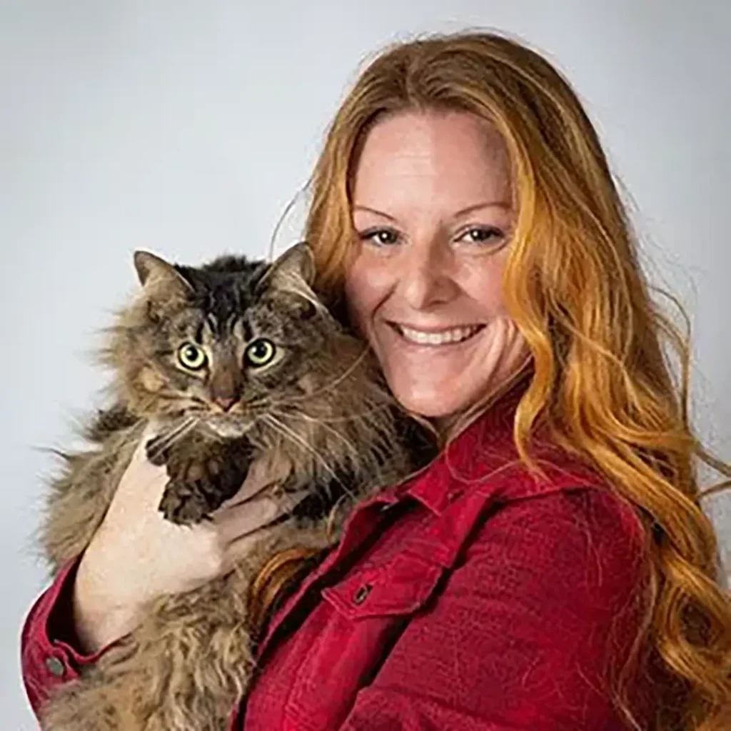 Sara C Sara with cat