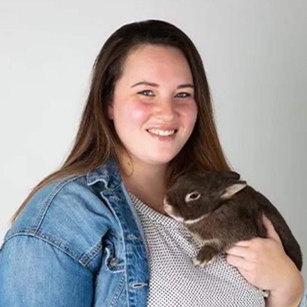 Clare Clare with rabbit